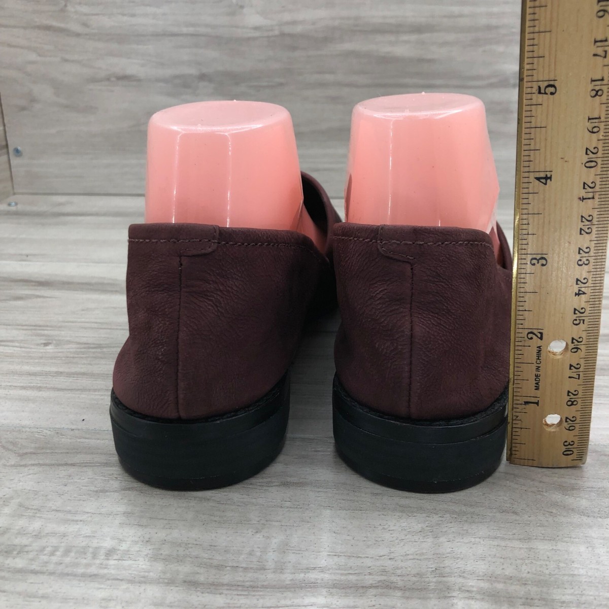 Clarks 8.5 Womens Burgandy Lightweight Ultimate Comfort. Loafers .  See Pics. Clarks Collection Leather Loafers - Sharon Pace - QVC.com main image 2