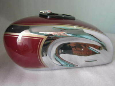 Triumph T90 5T Speed Twin Chrome Cherry Painted Petrol Fuel Gas Tank 1948