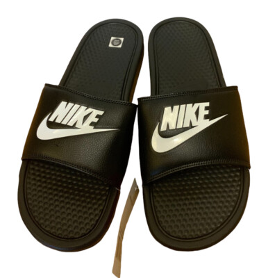Nike Benassi JDI 343880 090 Black White Slide Just Do It  display picture 3