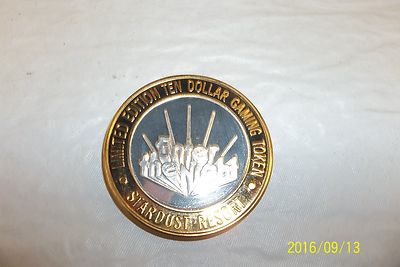 ラスベガス　$10ドル　記念　2枚　 .999シルバー Stardust Las Vegas NV Ltd Ed $10 Gaming Token .999 Fine Silver