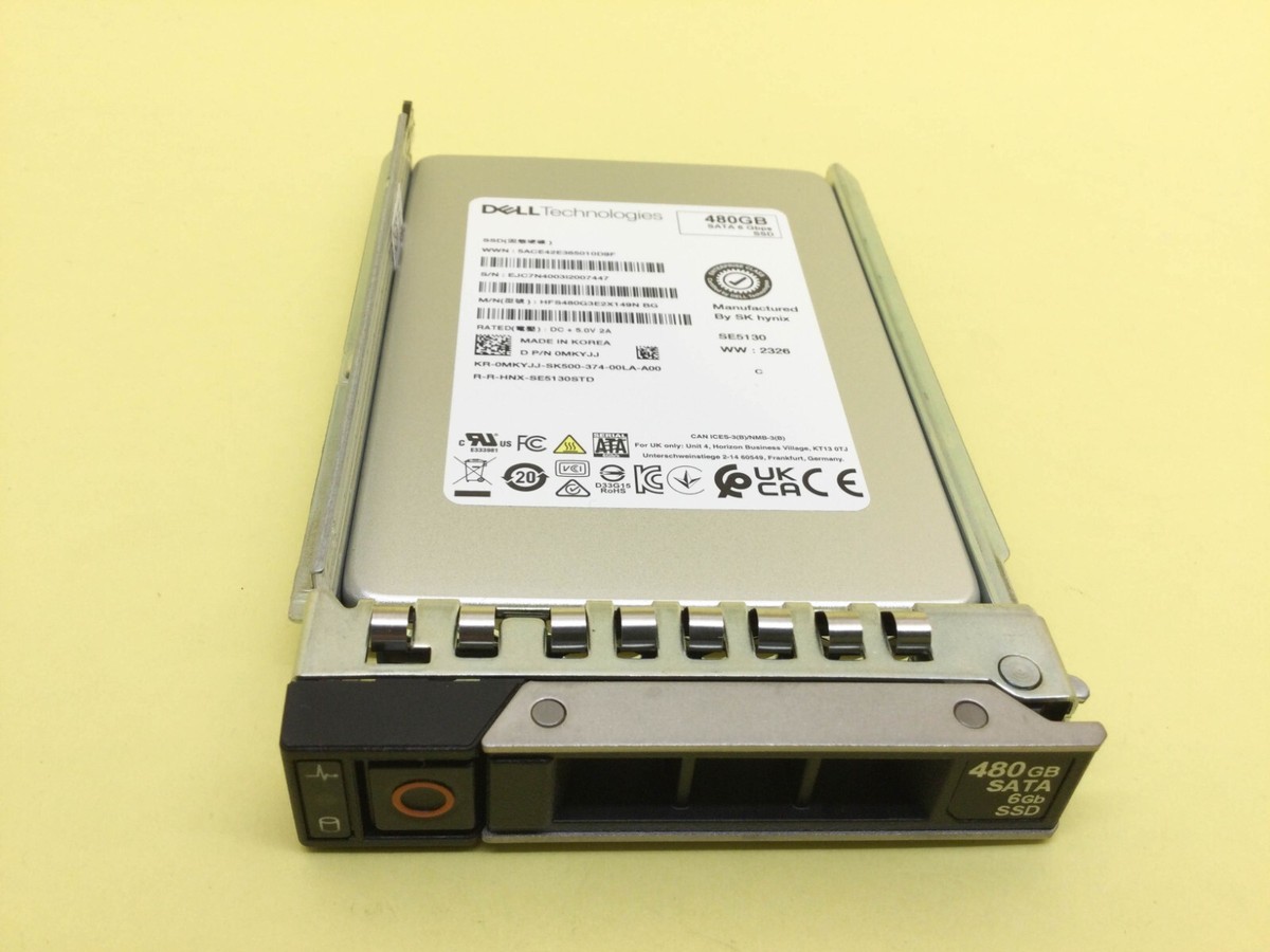 MKYJJ Dell 480GB SATA 6GBPS Mixed Use 2.5