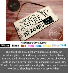 birth announcement keepsake