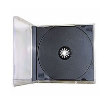 100 USED Single Standard CD DVD Jewel Case Assembled 10.4mm .