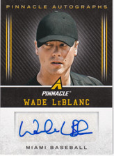 2013 Pinnacle Autographs #WL Wade LeBlanc Auto - NM