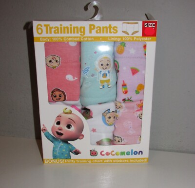 Toddlers CoComelon Training Pants 6 PACK (Size 3T) BRAND NEW IN PACKAGE