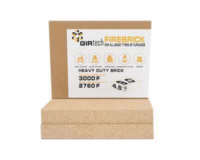 USL Thin Fire Bricks 2500F Replacement for Wood Stove, Fireplace - Pack of 2-...