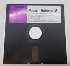 PC WORLD 5.25" Floppy Disk PowerBase Volume IV Latest Greatest Utilities Tips
