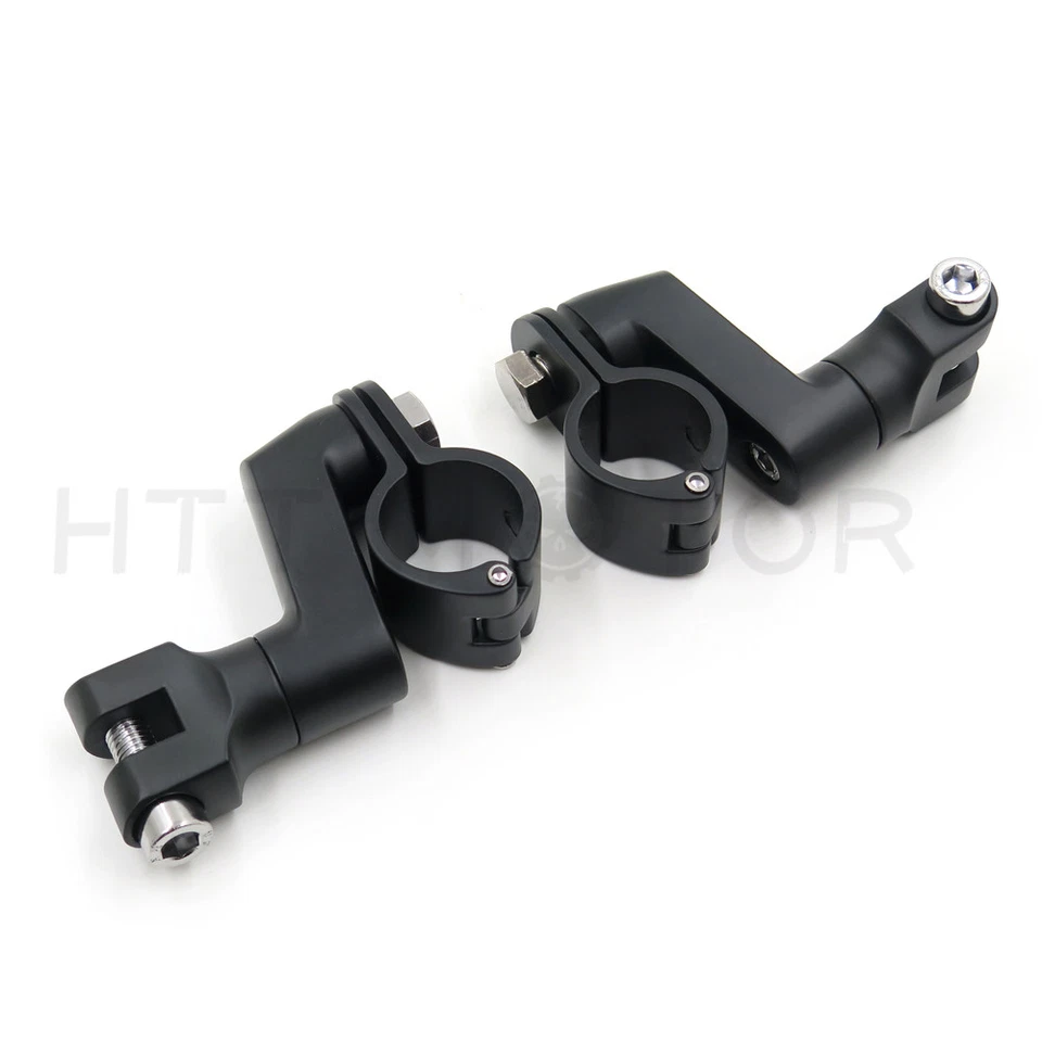 Highway Offset Foot Peg Mounts 25mm 1" Engine Guard For Harley Davidson Honda - Image 2 of 4