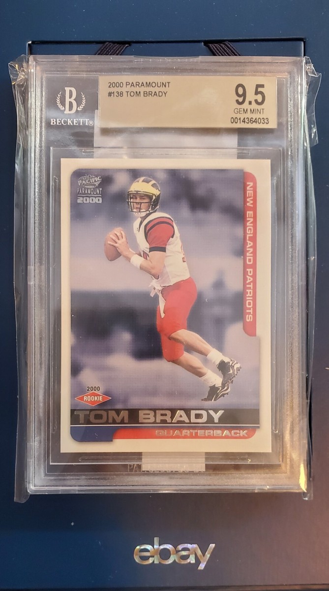 Tom Brady RC Rookie 2000 PARAMOUNT #138 GEM MINT BGS 9.5