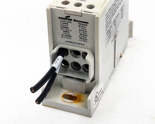 Cooper Bussmann Power Distribution Blocks 600V, 380A, 3/8 & 1/8 Hex PDBFS330 Cu7 - Picture 6 of 8
