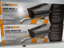 Lot Of 2! Lubrimatic 30-200 14 oz. Steel Manual Grease Guns 2.5 H x 4.5 W