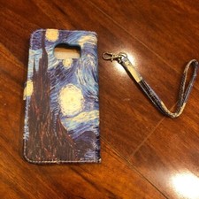 Funda tipo billetera con pintura artística Grand Prime para Samsung Galaxy S7 EDG