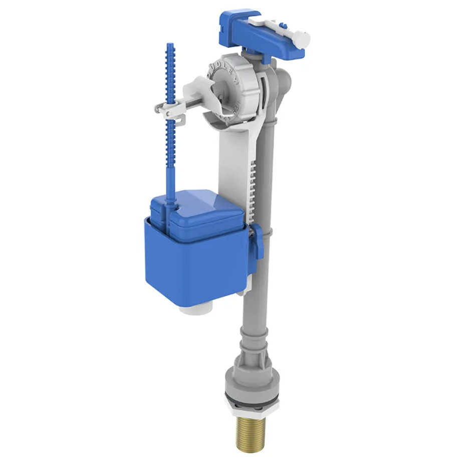 370914 Dudley 11"" Hydroflo compact delay fill bottom inlet valve with brass tail