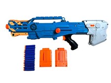 Nerf Zombie N Strike Zed Squad Longshot CS-12 Blaster w/ Darts Magazines Hasbro