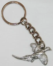 Pheasant Bird Fine Pewter Keychain Key Chain Ring USA Made