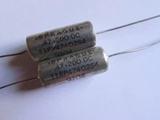 .47uF 200V Sprague Axial Film Capacitor 118P47402S4 Audio New Vitamin Q PIO, 1pc