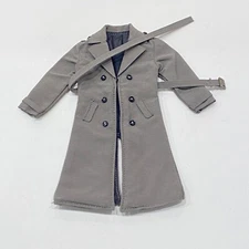 MO-SHLTC-DGN: 1/12 scale wired long trench coat for 6" slim body - Grey