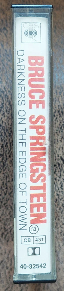 BRUCE SPRINGSTEEN CASSETTE (K7) AUDIO TAPE : Darkness on the edge of town - Photo 4/4