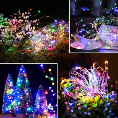 Solar-Lichterkette für den Außenbereich, 10 m 100Led Multi Function