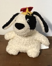 Russ Berrie Terry Cloth Dog Bean Bag Bottom 6" Graduation Gift