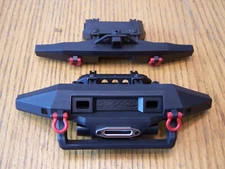 Fits Traxxas TRX-4 SPORT Front & Rear Bumpers Bumper Mounts 82044-4 Red D Rings