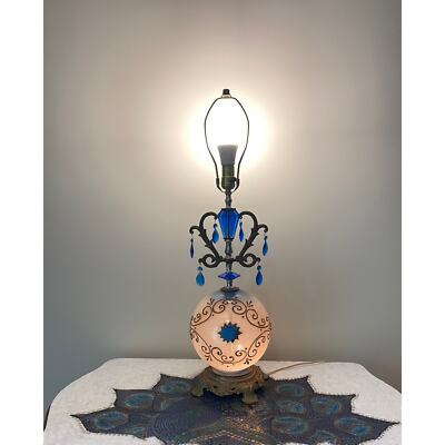 Vintage Carl Faulkenstein Hollywood Regency Lamp - Unique 1950s Table Lamp
