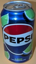NEW SEALED Pepsi Cola Lime 12 Oz Can (1 Can Only)