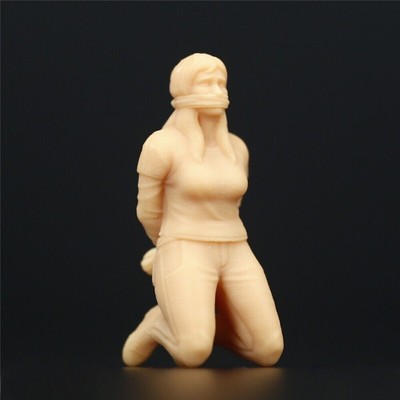 1:64 Miniatures Figures Hostage Kidnap Girl Robber Scene Model Toy 3D Printing