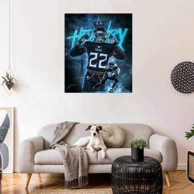 525708 DEREK HENRY Football Touchdown 1 36x24 WALL PRINT POSTER | eBay