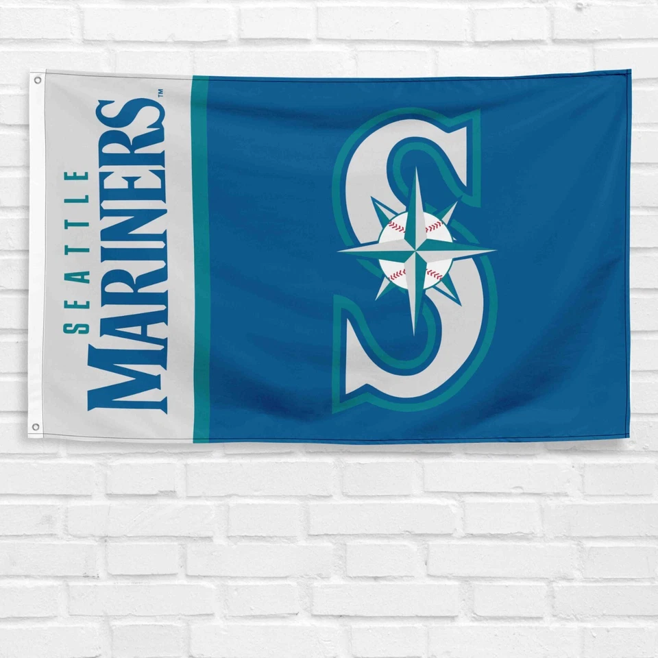 For Seattle Mariners Fans 3x5 ft Flag Baseball World Series Vintage Banner - Image 4 of 4