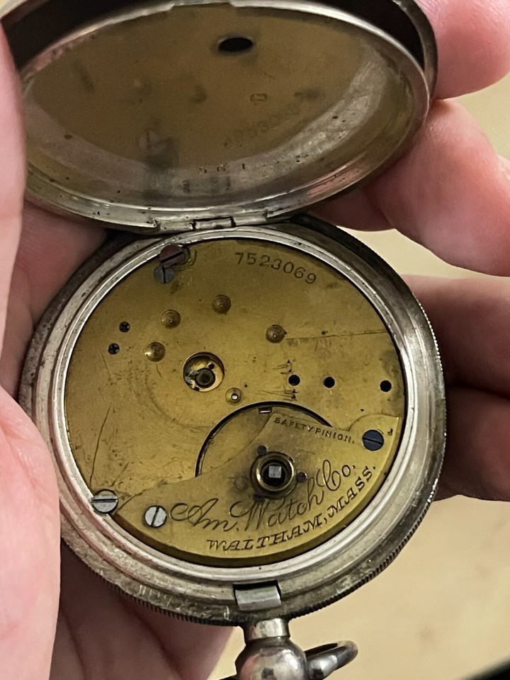 Waltham Grade Am. W. Co Model 1883 18s 7j Pocket Watch For Parts