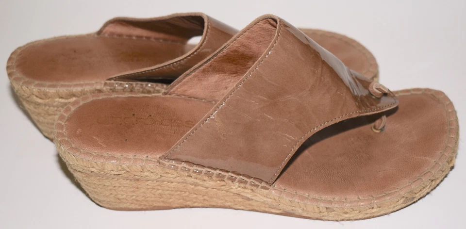 Andre Assous España Alpargatas Charol Talla 39 Tostado Tanga Sandalia Envío y devolución gratuitos Foto 3 de 4