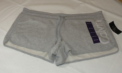 Womens Calvin Klein Heather Gray Lounge Sweat Shorts Sz 2xl XXL
