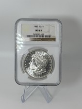 Morgan Silver Dollar 1882 San Francisco Mint NGC MS63 #63