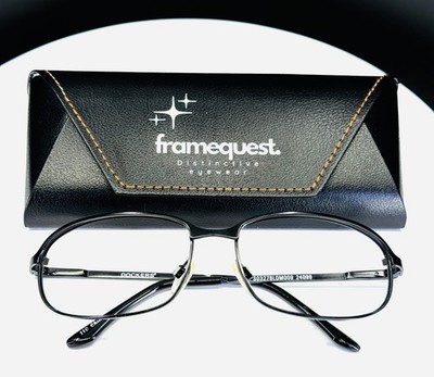 VTG DOCKERS S03278LDM009 24099 Unisex Black Wrap Full Rim Eyeglasses FRAMES ONLY