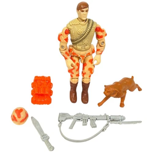 Vintage GI Joe Spearhead & Max v1 Complete 3.75" Action Figure 1988 Hasbro ARAH