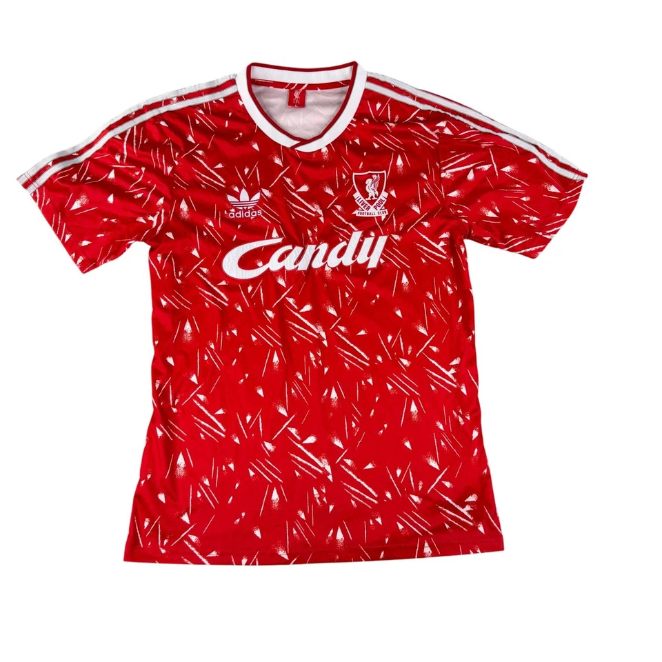 Camiseta de fútbol Liverpool 1989 1990 Candy reedición talla L grande Foto 2 de 4