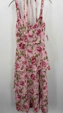 Pre-Owned Show Me Your Mumu Pink Size Small Floral Maxi Sleeveless Dress