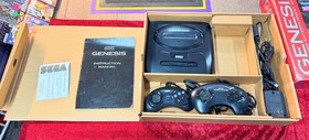 SEGA Genesis Model 2 w/ Box, Inserts & Sonic 1, 2 & 3/ Xtra Controller. Works