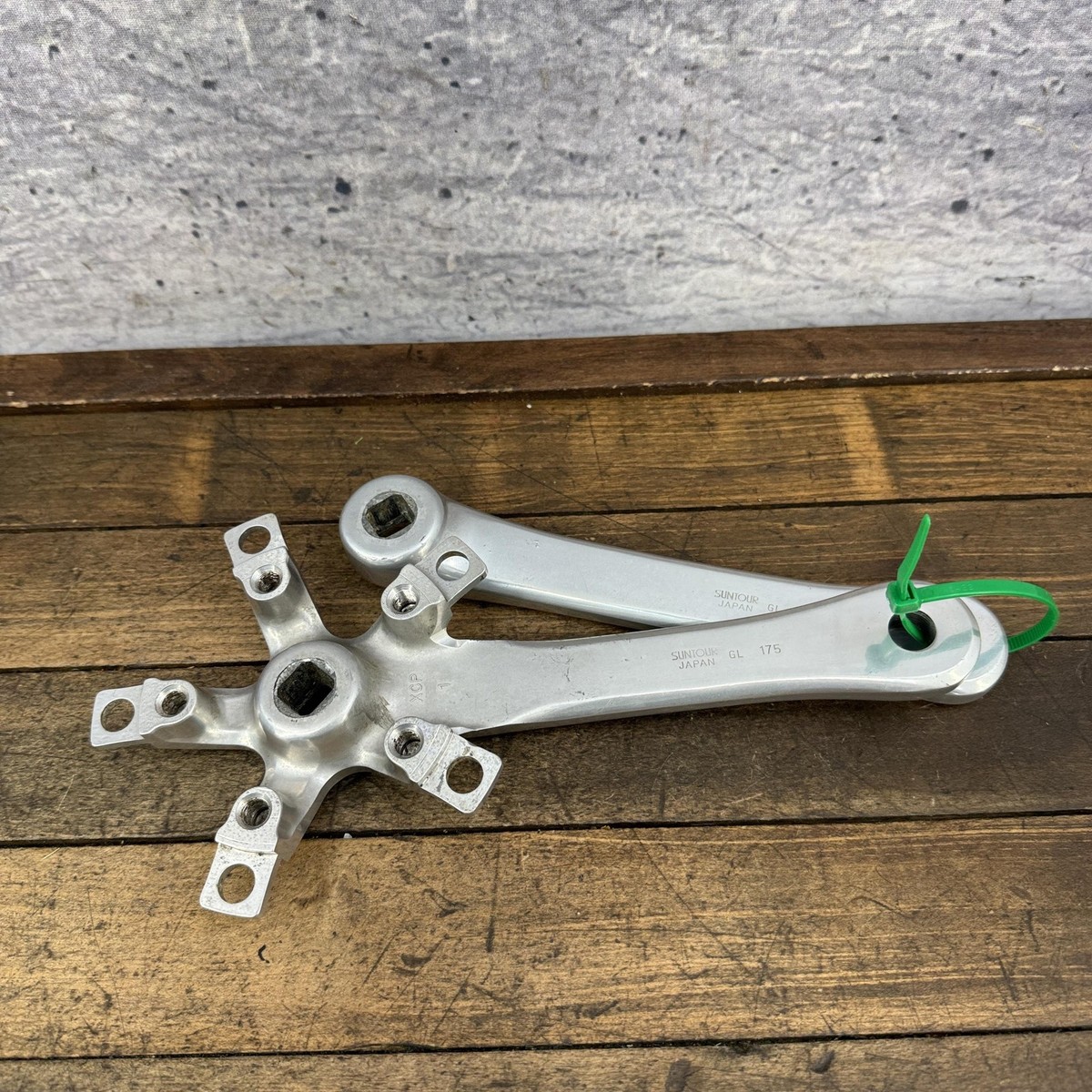 Vintage Suntour XC Pro Crankset 175mm 110 BCD Triple 90s MTB Japan