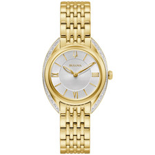 Bulova 98R298 Classic Diamond Stainless Steel Quartz Ladies Watch