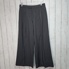 NWOT UNIQLO:  C Women's Gray Wide Leg Pleated Dress Pants Pockets Size Medium