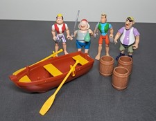Disney Heroes Famosa Peter Pan Pirate Duo And Rowing Boat Bundle + Accessories