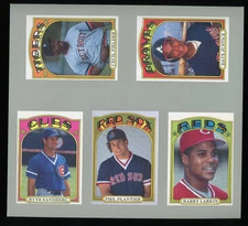 1992 Baseball Cards Presents UNCUT Sheet Barry Larkin/Ryne Sandberg/Justice +