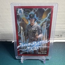2023 Topps Bowman Draft Chrome Transformative Talent TT-17 Jacob Wilson RC /5