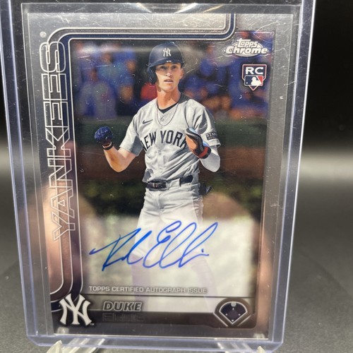 2025 Topps Chrome Duke Ellis Rookie Autograph New York Yankees