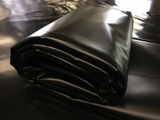 1 40 X 5 25m ca 500gr/m² Holzabdeckplane Schwarz LKW PVC Plane B Ware