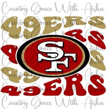 Sublimation Print SF 49ers Football Ready To Press Paper Ink Heat Transfer