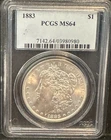 1883 Morgan Dollar PCGS MS64