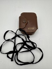 Vintage Weston Model 853 Direct Reading Exposure Meter With Leather Case